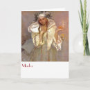 Recherche de art nouveau christmas vœux cartes Mucha
