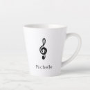 Recherche de treble clef tasses Musicien