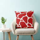 Recherche de de girafe coussins Rouge