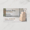 Recherche de entreprise de déménagement cartes visite Déménageur