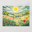 Recherche de flèches cartes postales Aquarelle