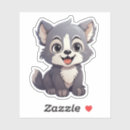 Recherche de loups blancs autocollants Lune