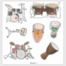 Recherche de percussion autocollants Tambourinage