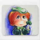 Recherche de trèfle irlandais tapis souris Leprechaun