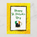 Recherche de bière verte cartes postales Fête de st patrick