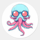Recherche de illustration poulpe autocollants Drôle