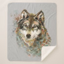 Recherche de de loups couvertures plaids Faune