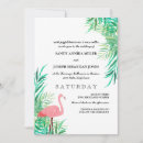 Recherche de tropical flamingo mariage invitations Aquarelle