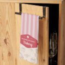 Recherche de rayure rose cuisine linges Moderne