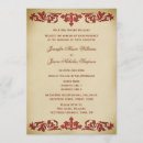 Recherche de vintage scroll invitations Damassé