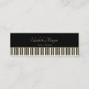 Recherche de leçons de piano cartes visite Élégant