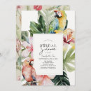 Recherche de perroquet tropical invitations Feuille