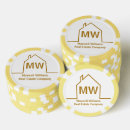 Recherche de chic jetons poker Monogramme