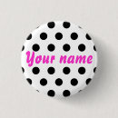 Recherche de pois blanc badges Rose
