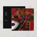 Recherche de masqué de bal invitations Rouge