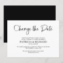 Recherche de changement de date de mariage invitations Calligraphie