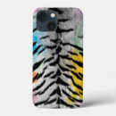 Recherche de chat psychédélique iphone coques Bleu