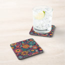 Recherche de coloré motif dessous de verres Fleur