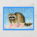 Recherche de raccoon cartes postales Hiver