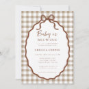 Recherche de baby is brewing invitations Marron