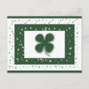 Recherche de shamrocks cartes postales Chance