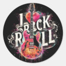 Recherche de guitare noire autocollants Blanc