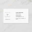 Recherche de photographe commercial cartes visite Élégant