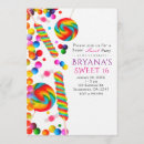 Recherche de candy land party invitations Coloré