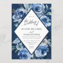 Recherche de bleu marine mariage invitations Géométrique