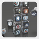 Recherche de réseaux sociaux autocollants Médias