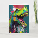 Recherche de dinosaurs vœux cartes Jurassique