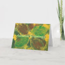 Recherche de feuille de bouleau vœux cartes Vert