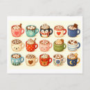 Recherche de chocolat chaud cartes postales Mignon