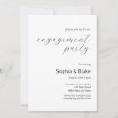Recherche de black and white fiançailles invitations Simple