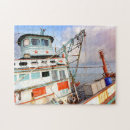 Recherche de bateau de pêche puzzles Mer