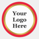 Recherche de logo rouge autocollants Moderne