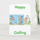 Recherche de carte drôle de golf vœux cartes pour tous