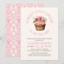 Recherche de cupcake baby shower invitations Rose
