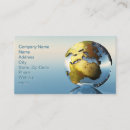 Recherche de continent cartes visite Globe