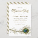 Recherche de paons invitations Vintage