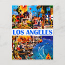 Recherche de los angeles vintage cartes postales Côte ouest