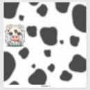 Recherche de vache kawaii autocollants Heureux