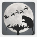 Recherche de chat de lune autocollants Silhouette