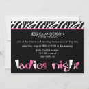 Recherche de nuit de dames invitations Moderne
