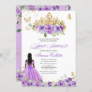 Recherche de tiara 16ans anniversaire invitations Violet