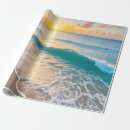 Recherche de coucher du soleil de plage papier cadeau Nature