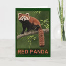 Recherche de panda rouge vœux cartes Nature