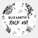 Recherche de guitare noire autocollants Rock