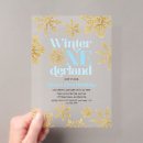Recherche de flocon de neige bleu invitations Pour enfants