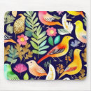 Recherche de motif floral coloré tapis souris Bleu
